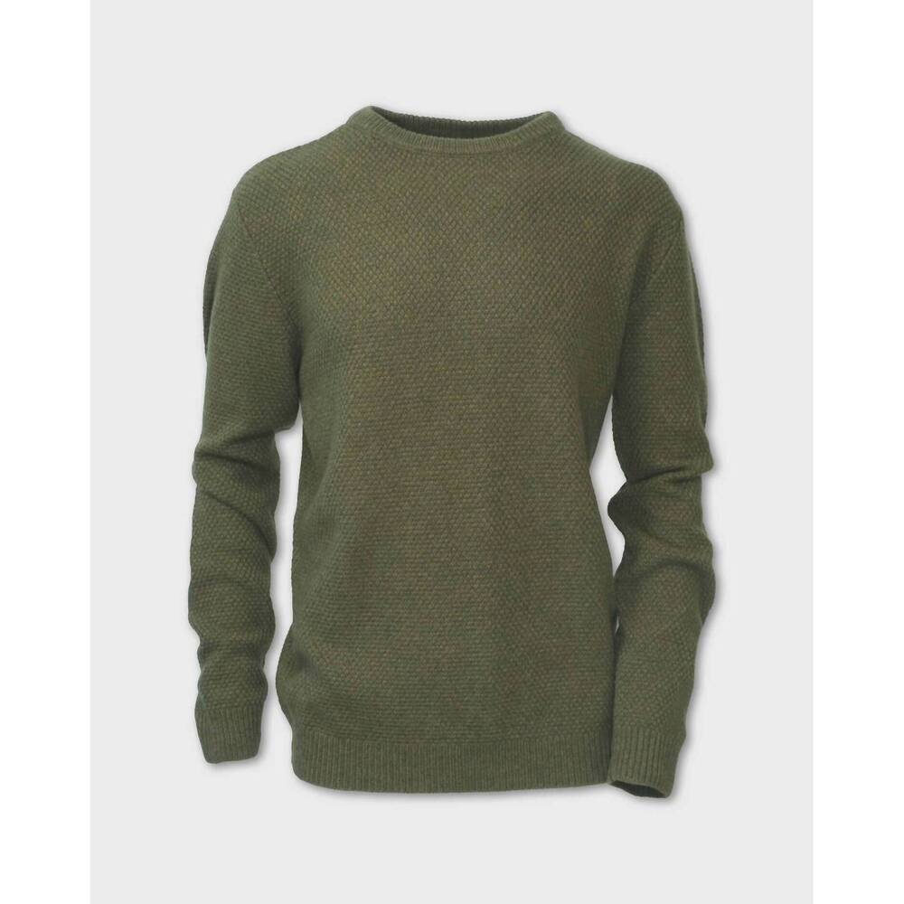 NEW PURNELL men's dobby wool blend sweater in olive